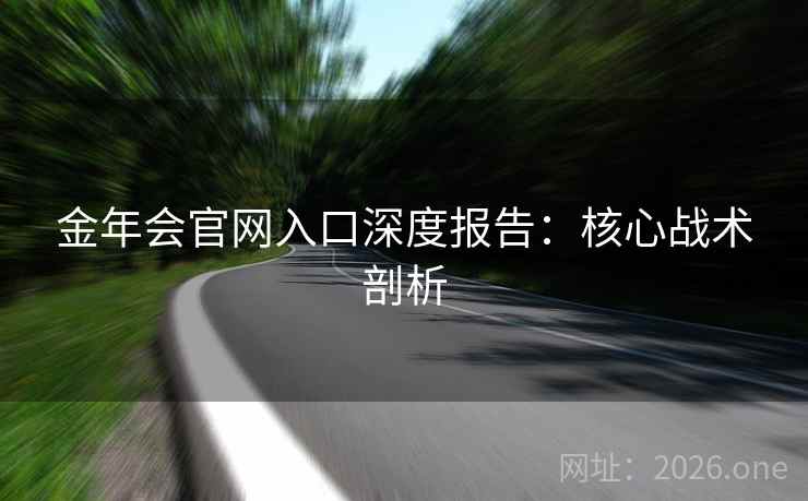 金年会官网入口深度报告：核心战术剖析